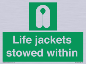 Life jackets stowed within